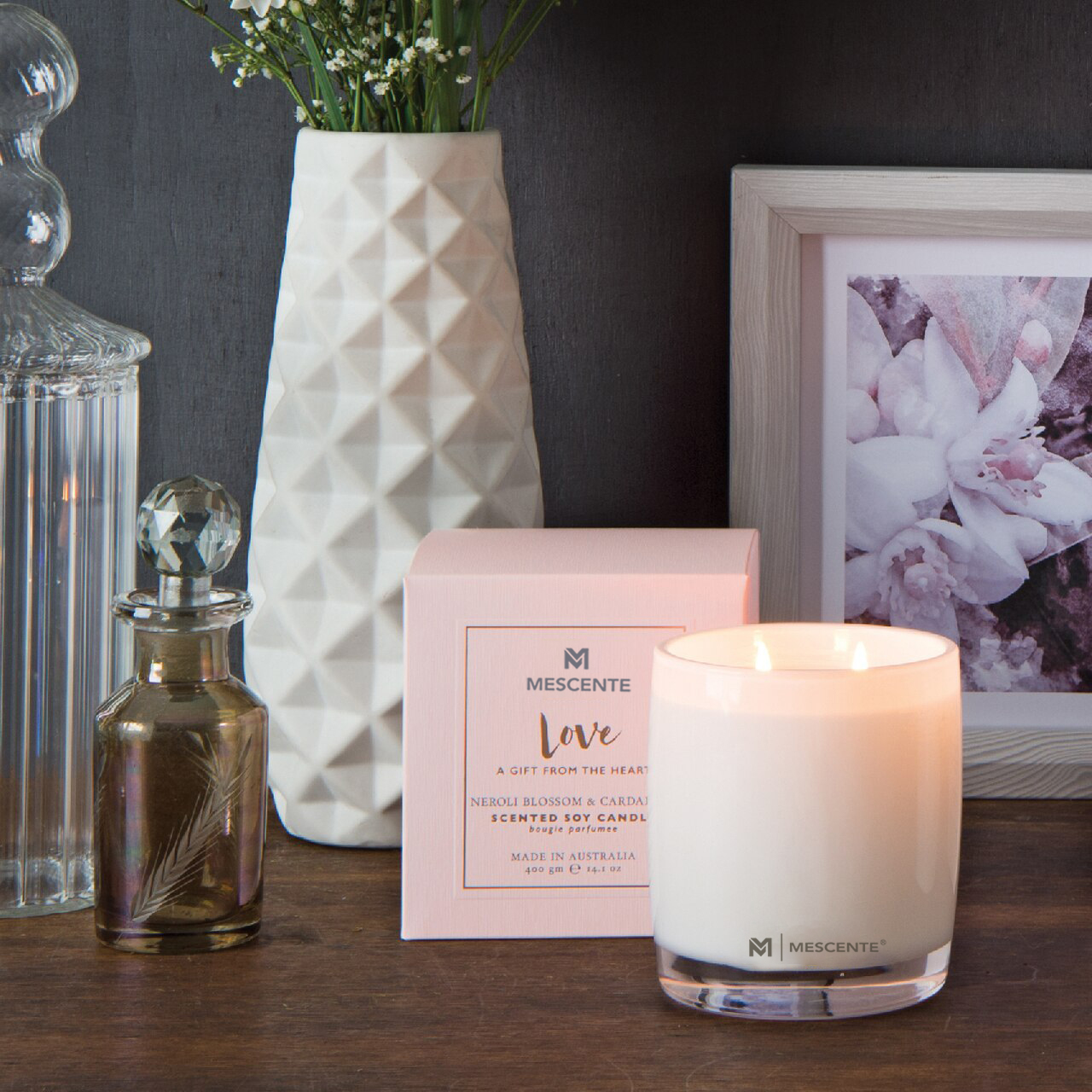 M&Scent velika staklena boca Home Essentials Aroma Reed Difuzor Poklon set sa štapićima od ratana