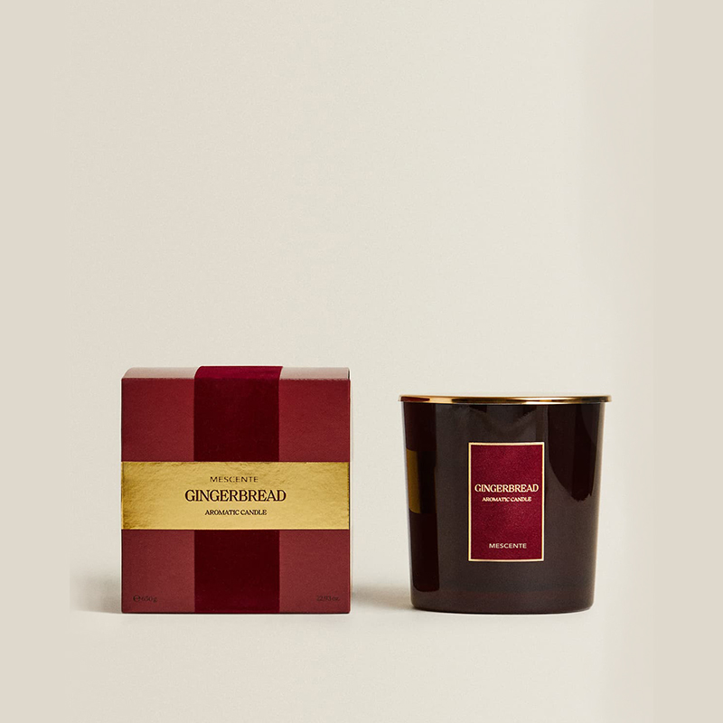M&Scent Custom Luxury 3 Wicks Candles Personalized Private Label Black Matte Glass Mirisna svijeća