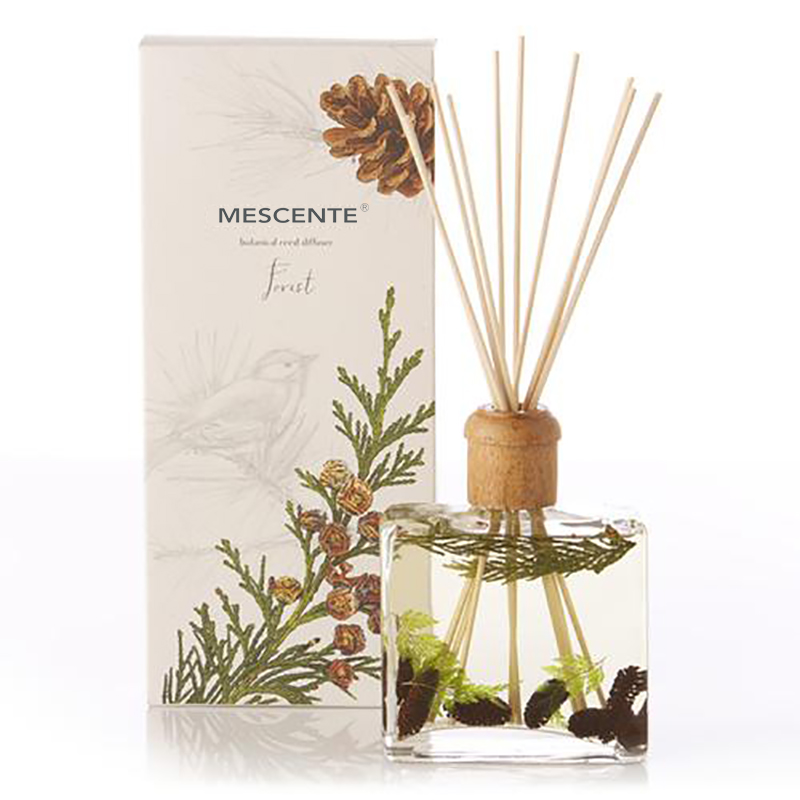Veleprodaja visokokvalitetnih luksuznih privatnih robnih marki Flower Sola Wood Aroma Reed difuzor s kutijom