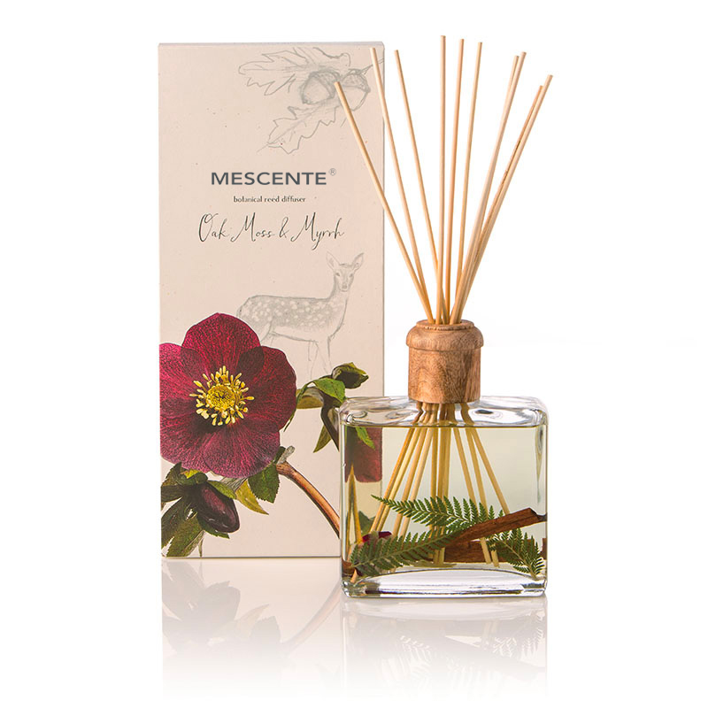 Veleprodaja visokokvalitetnih luksuznih privatnih robnih marki Flower Sola Wood Aroma Reed difuzor s kutijom