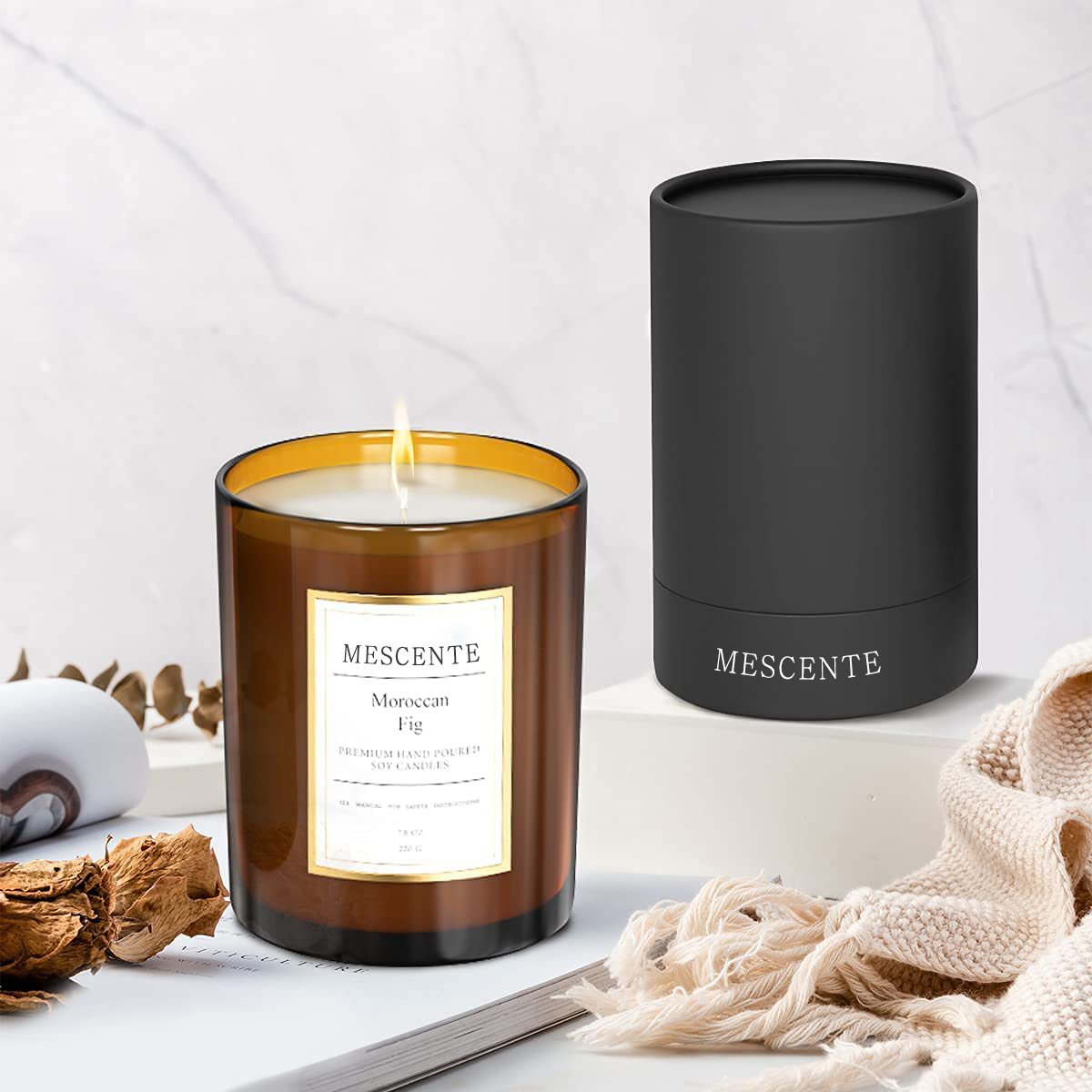 M&Scent veleprodaja skupnih narudžbi luksuznih poklon set mirisnih svijeća od sojinog voska po narudžbi privatne marke