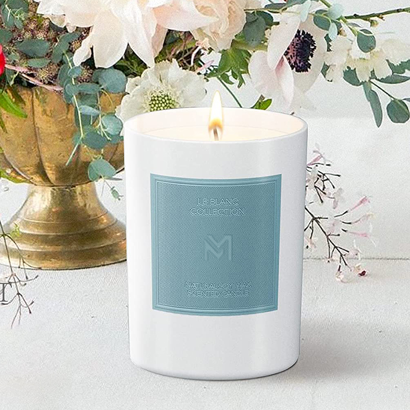 M&Scent veleprodaja prilagođenih luksuznih crnih staklenih posuda za Božićnu aromaterapiju, setovi svijeća od sojinog voska