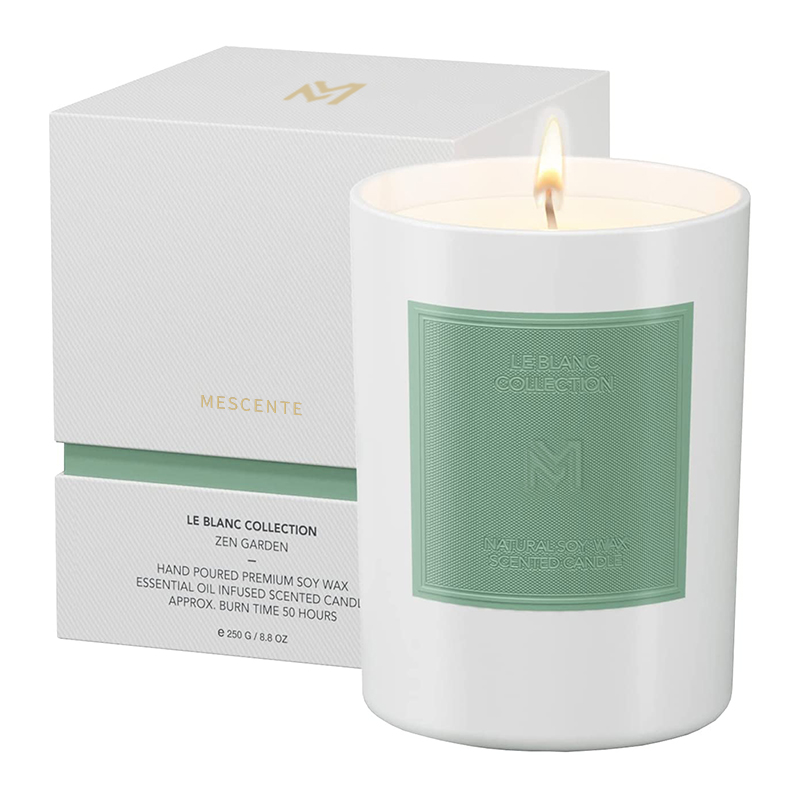 M&Scent veleprodaja prilagođenih luksuznih crnih staklenih posuda za Božićnu aromaterapiju, setovi svijeća od sojinog voska