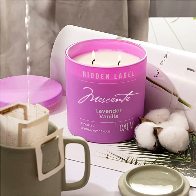 M&Scent veleprodaja luksuznih crnih staklenki s mirisom sojinog voska s kristalima u luksuznim privatnim markama