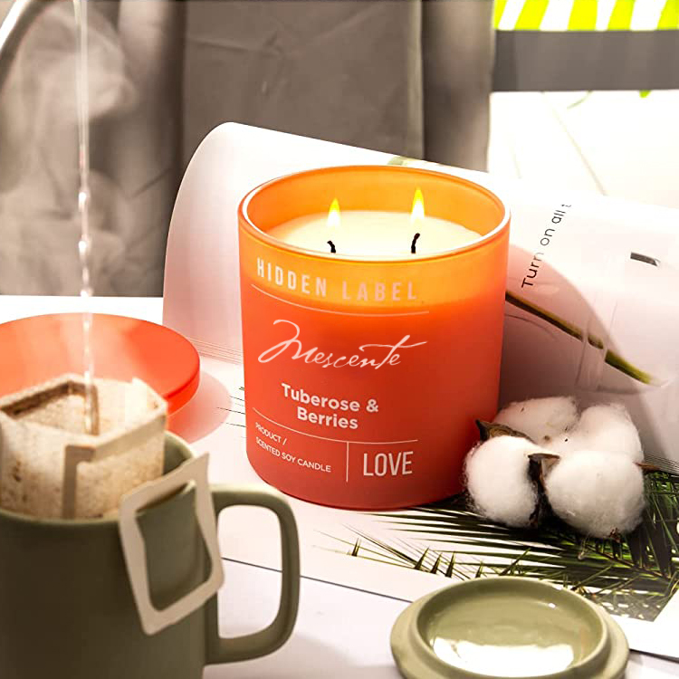 M&Scent veleprodaja luksuznih crnih staklenki s mirisom sojinog voska s kristalima u luksuznim privatnim markama
