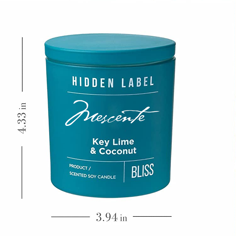 M&Scent veleprodaja luksuznih crnih staklenki s mirisom sojinog voska s kristalima u luksuznim privatnim markama