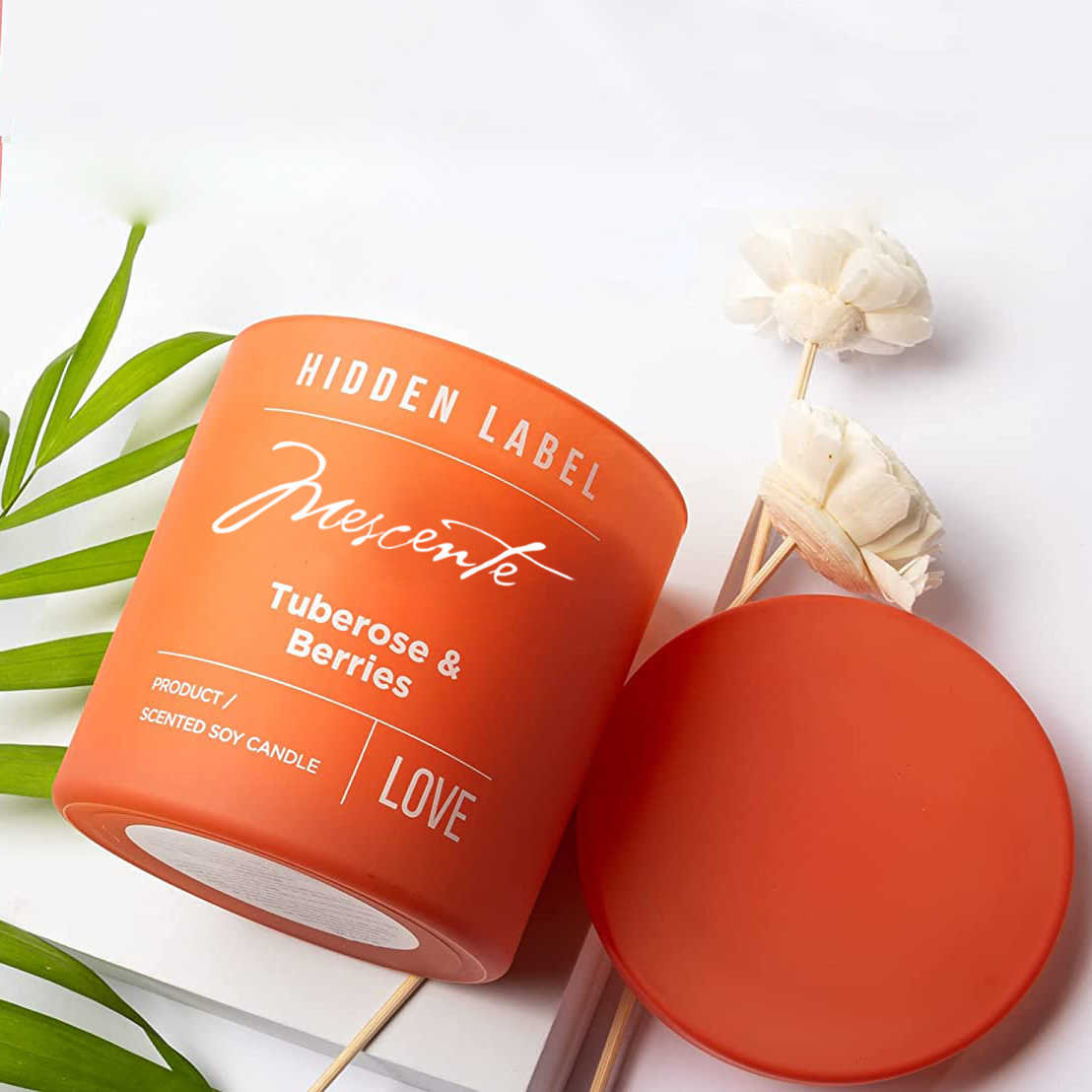 M&Scent veleprodaja luksuznih crnih staklenki s mirisom sojinog voska s kristalima u luksuznim privatnim markama