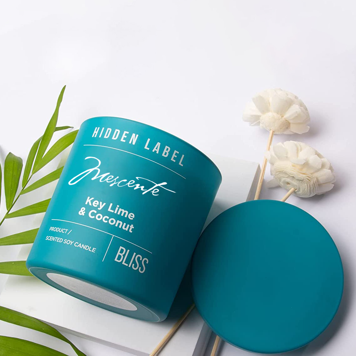 M&Scent veleprodaja luksuznih crnih staklenki s mirisom sojinog voska s kristalima u luksuznim privatnim markama