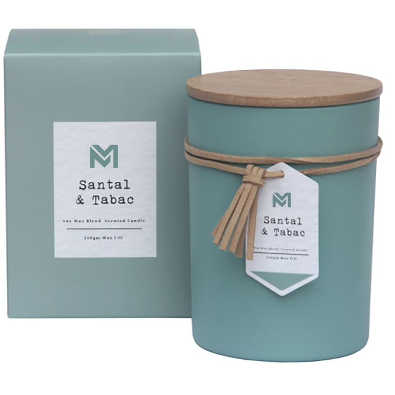 M&S miris Veleprodaja Private Label Wood Lid Aromatherapy Scent Poklon svijeće od sojinog voska u staklenoj posudi