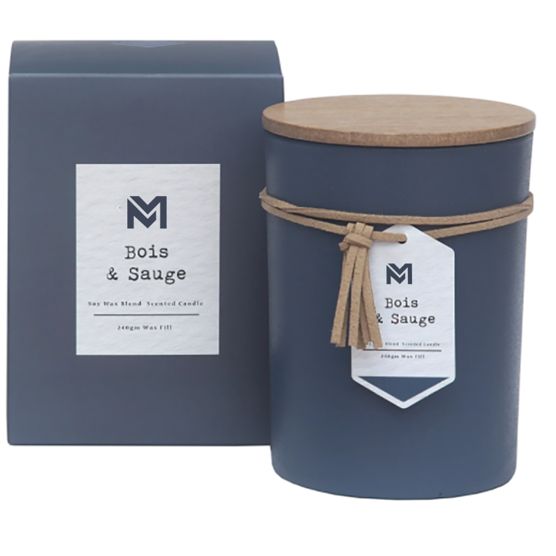 M&S miris Veleprodaja Private Label Wood Lid Aromatherapy Scent Poklon svijeće od sojinog voska u staklenoj posudi