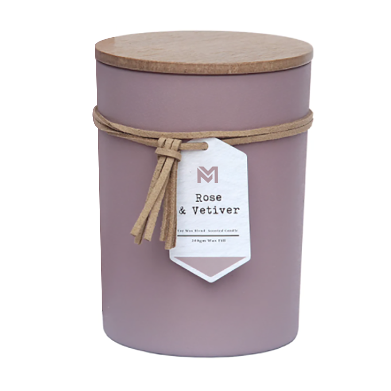 M&S miris Veleprodaja Private Label Wood Lid Aromatherapy Scent Poklon svijeće od sojinog voska u staklenoj posudi