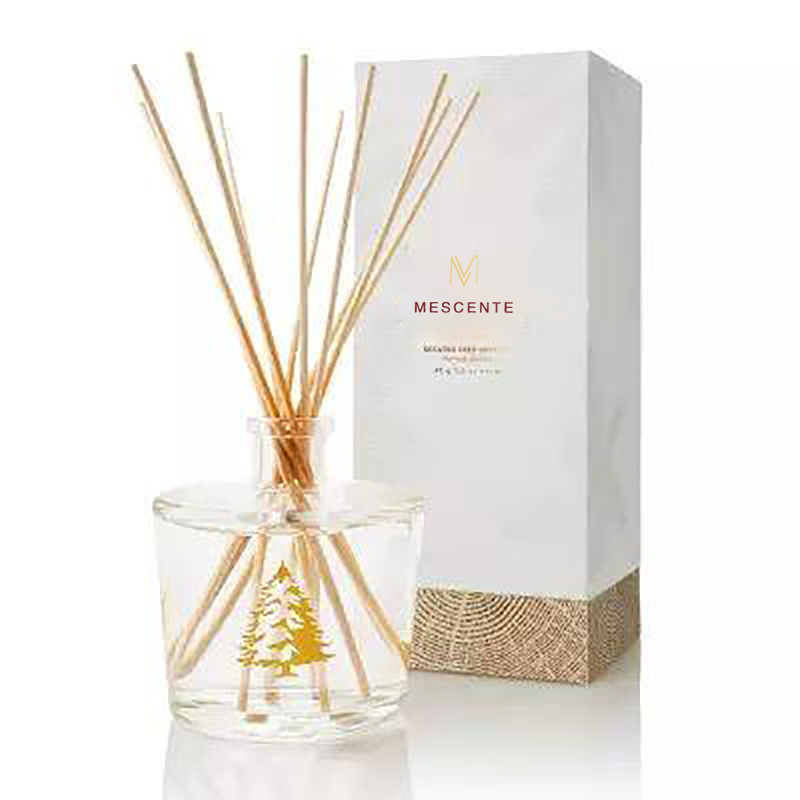 M&Scent veleprodajna luksuzna staklena boca Stik Fiber Okrugli drveni vijci Aroma Reed Difuzor Poklon setovi