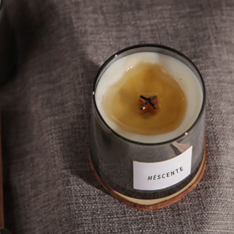 M&Scent luksuzne staklene posude kristalni drveni fitilji mirisna svijeća od sojinog voska, svadbene svijeće