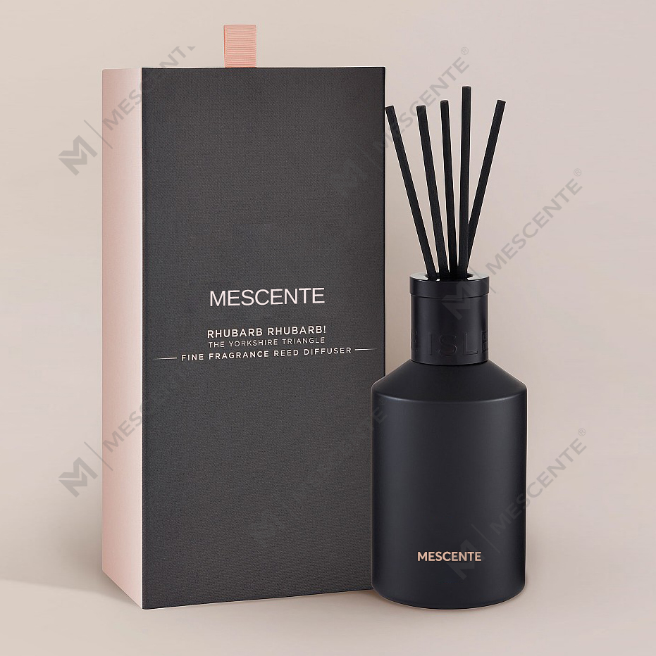 Dekoracija OEM Printed Box 20ml Square Ceramic Vranjes Wooden Cap House Parfem Aroma Reed Difuzor Oil