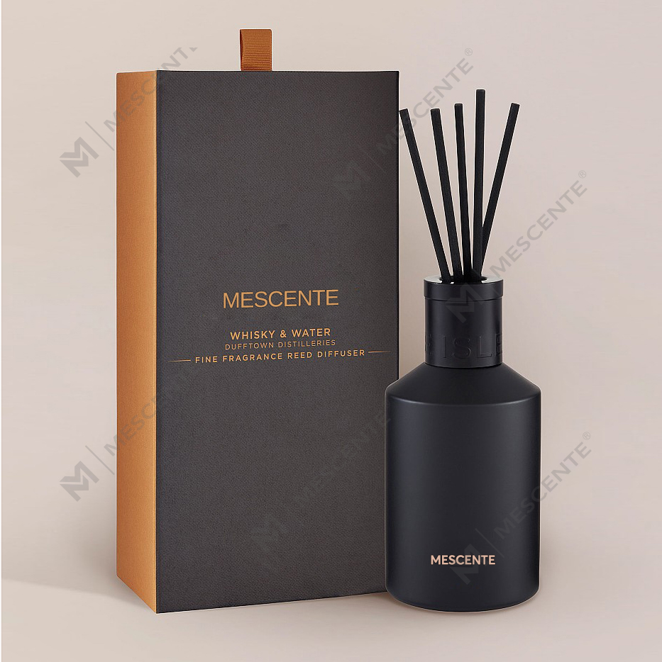 Dekoracija OEM Printed Box 20ml Square Ceramic Vranjes Wooden Cap House Parfem Aroma Reed Difuzor Oil