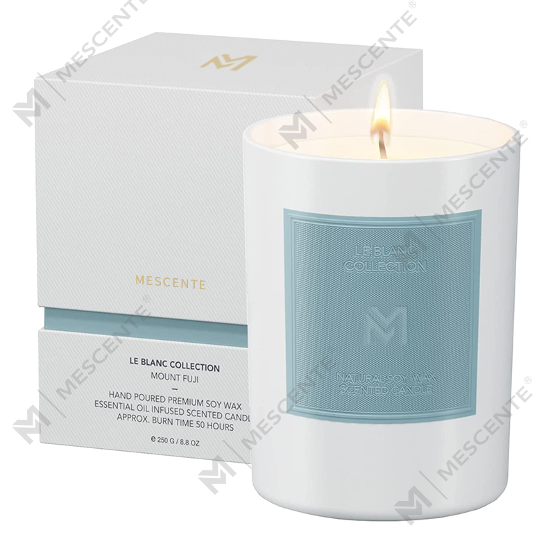 M&Scent veleprodaja prilagođenih luksuznih crnih staklenih posuda za Božićnu aromaterapiju, setovi svijeća od sojinog voska