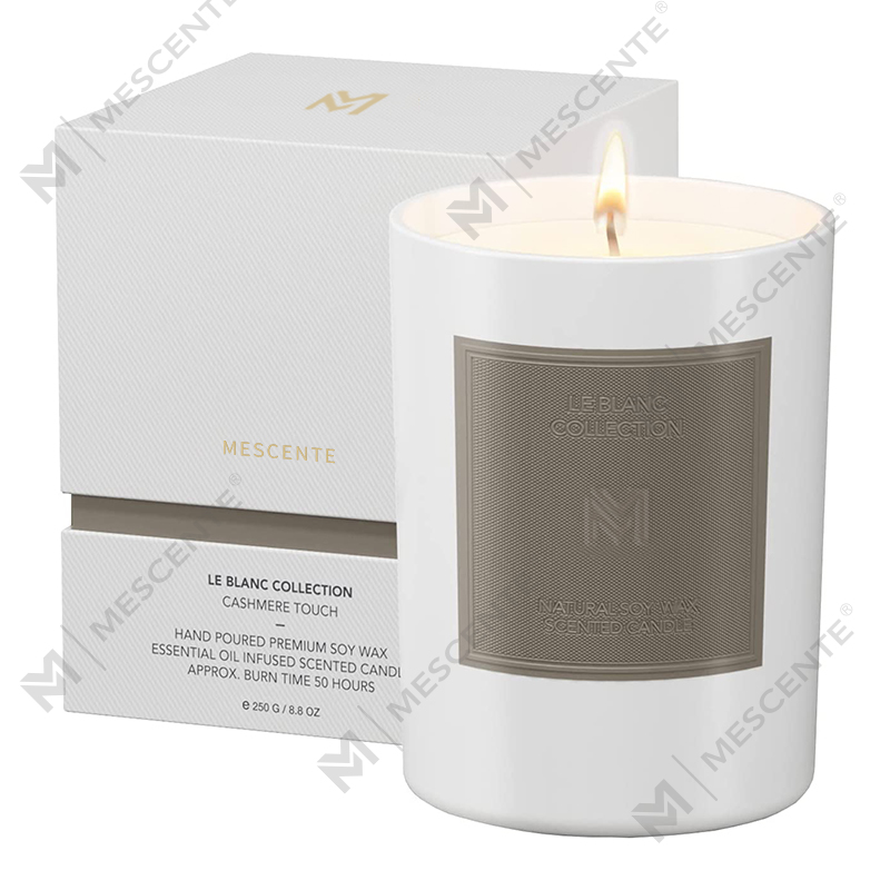 M&Scent veleprodaja prilagođenih luksuznih crnih staklenih posuda za Božićnu aromaterapiju, setovi svijeća od sojinog voska