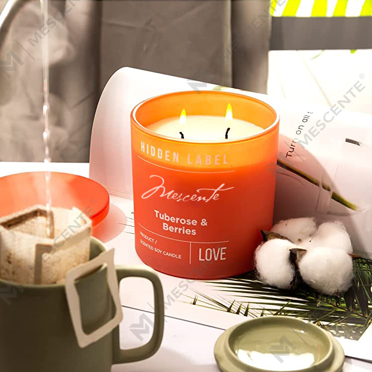 M&Scent veleprodaja luksuznih privatnih marki, crne staklenke, mirisne svijeće od sojinog voska s kristalima