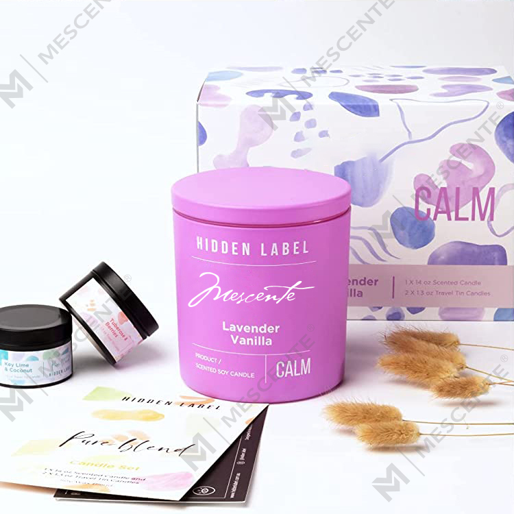 M&Scent veleprodaja luksuznih privatnih marki, crne staklenke, mirisne svijeće od sojinog voska s kristalima
