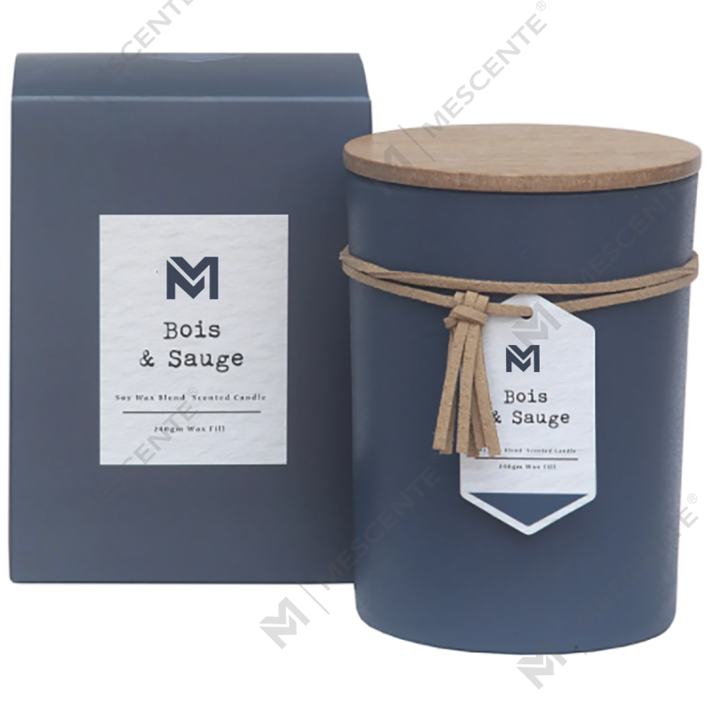 M&S miris Veleprodaja Private Label Wood Lid Aromatherapy Scent Poklon svijeća od sojinog voska u staklenoj posudi
