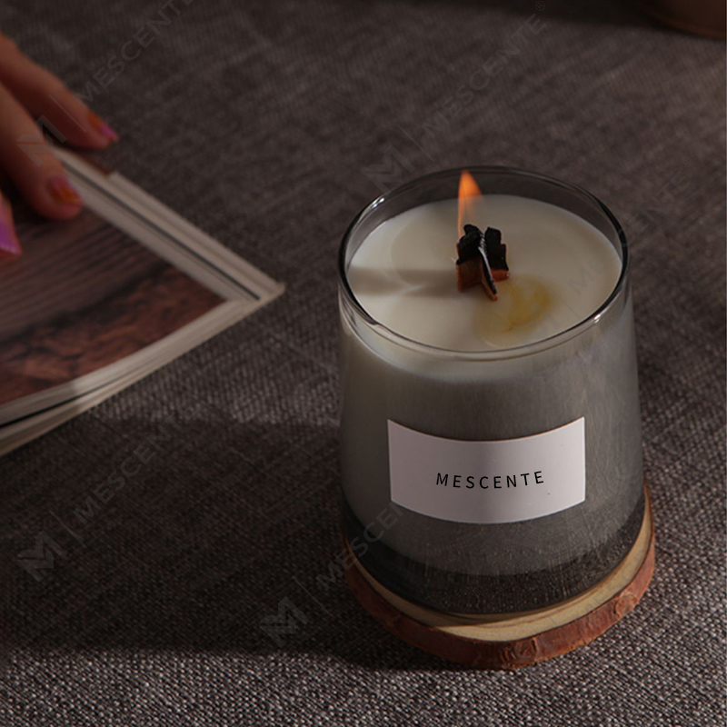 M&Scent luksuzne staklene posude kristalni drveni fitilji mirisna svijeća od sojinog voska, svadbene svijeće