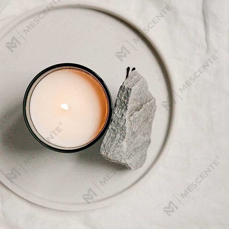 M&Scent prilagođeni logotip Mini okrugla kristalna staklena boca Jaka kava mirisne svijeće od sojinog voska s kutijom u rinfuzi