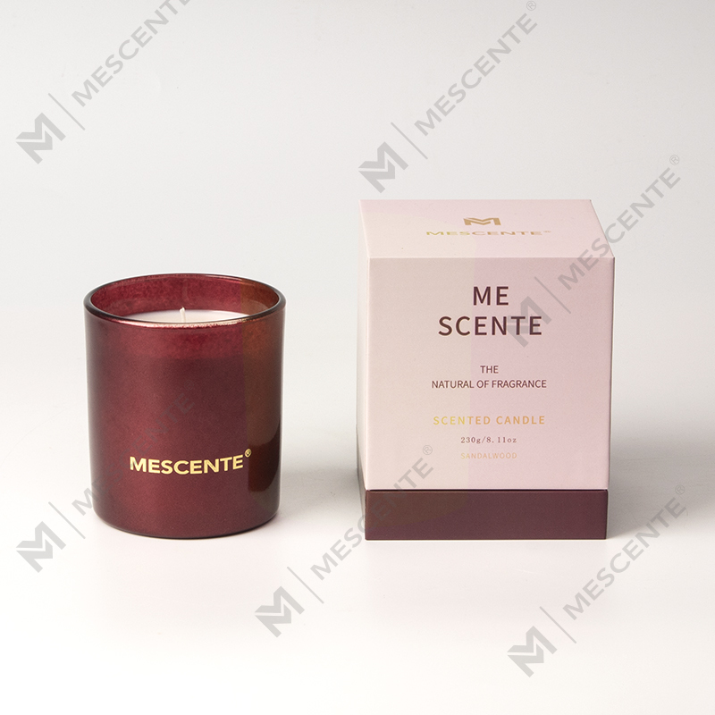 M&Scent Private Label božićne crne staklenke za svijeće Mirisne mirisne svijeće za aromaterapiju