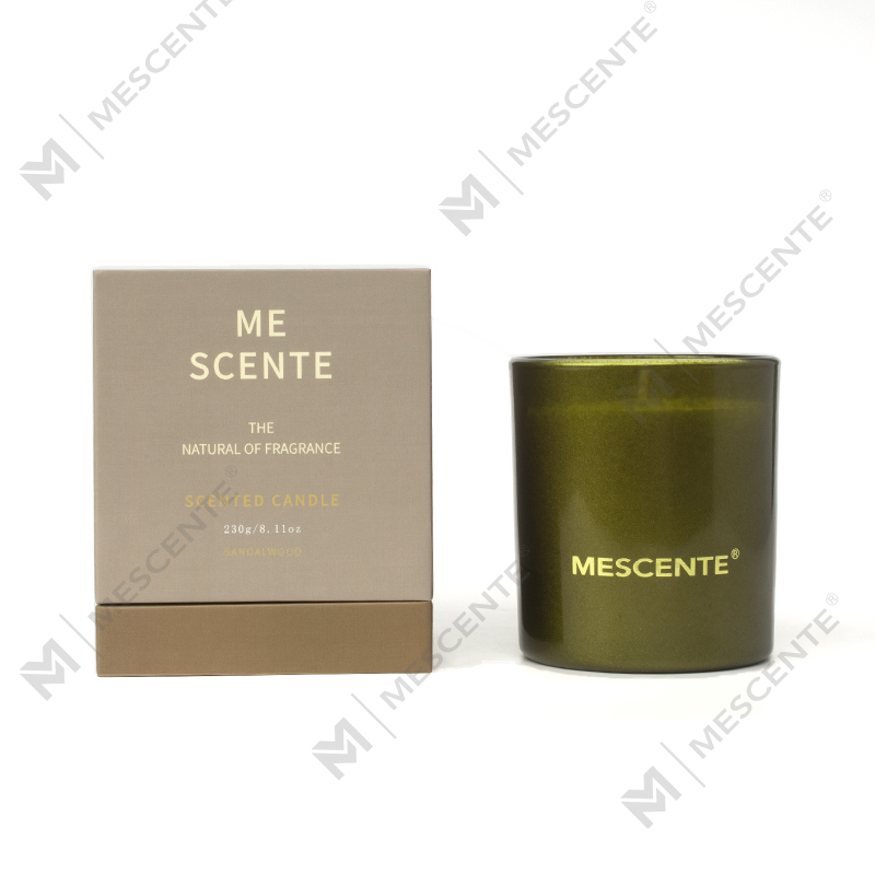 M&Scent Private Label božićne crne staklenke za svijeće Mirisne mirisne svijeće za aromaterapiju