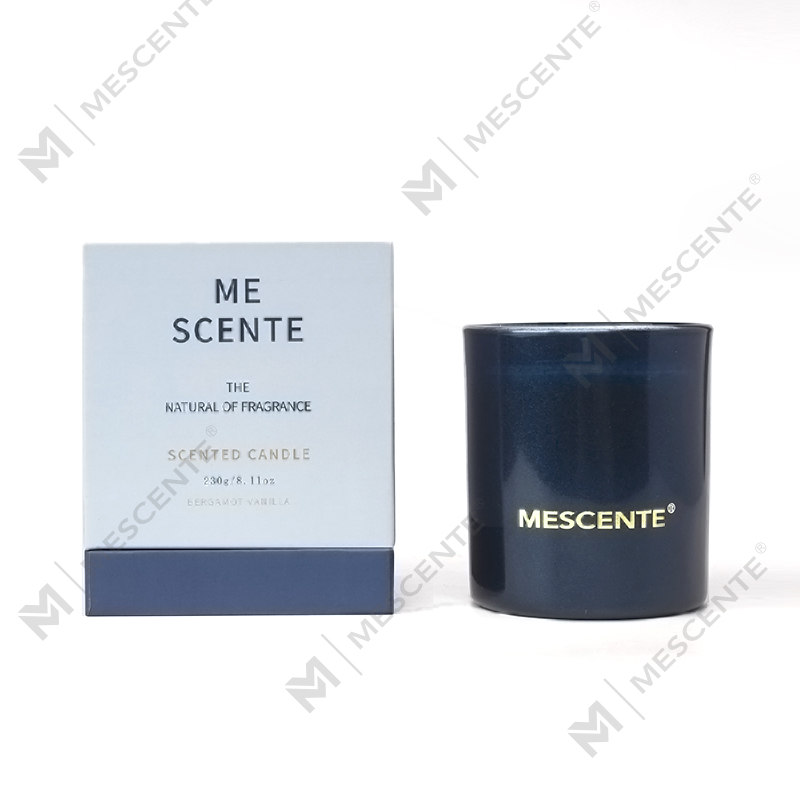 M&Scent Private Label božićne crne staklenke za svijeće Mirisne mirisne svijeće za aromaterapiju