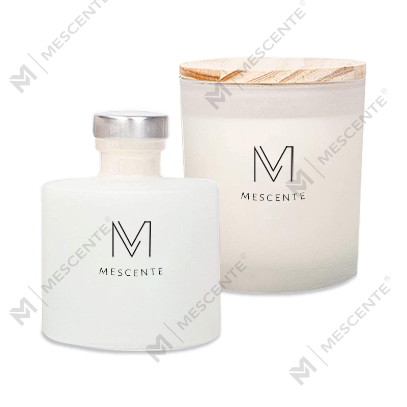 M&Scent Luksuzne personalizirane privatne robne marke Jesenski dekor Aroma mirisne sojine svijeće Poklon set difuzora od trske