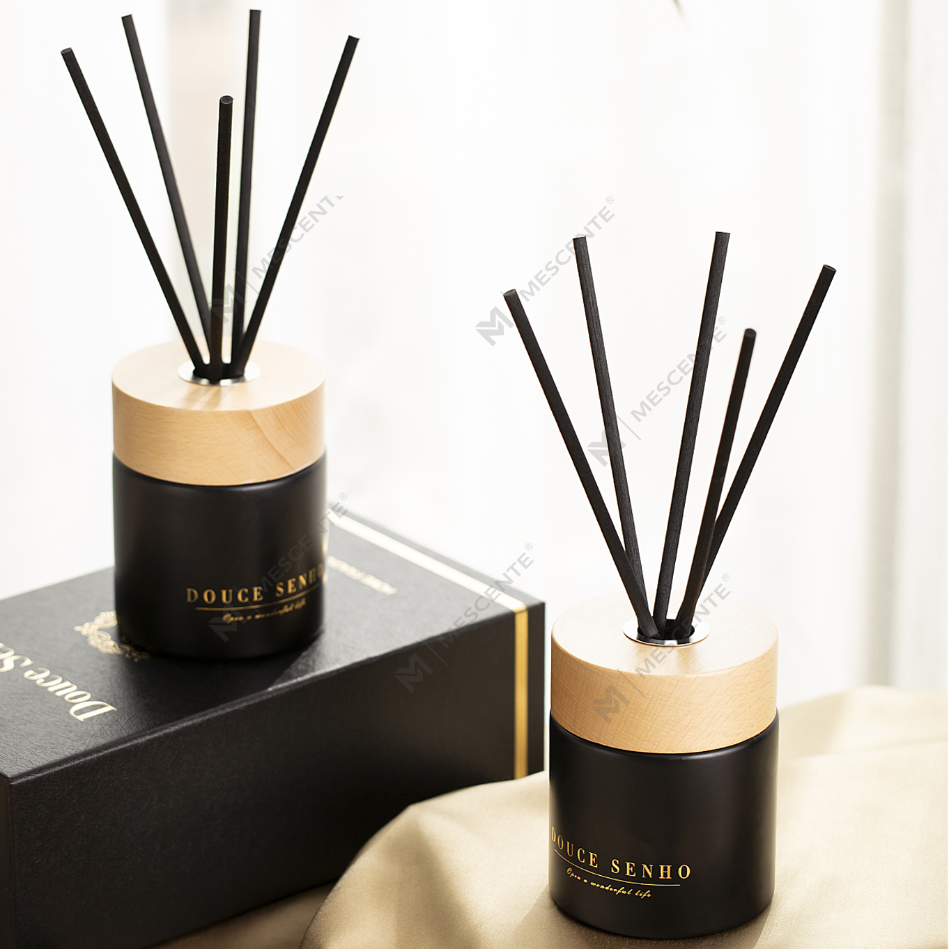 M&Scent crna bočica parfema Aroma Reed difuzor ulje, miris Thailand Reed difuzori poklon set
