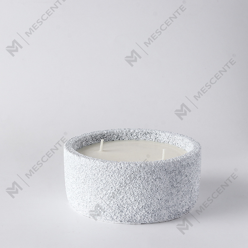 M&Scent luksuzne ručno izrađene svijeće s duhovnim stupom s logotipom, mirisno staklo s kristalima, svijeća s 3 fitilja
