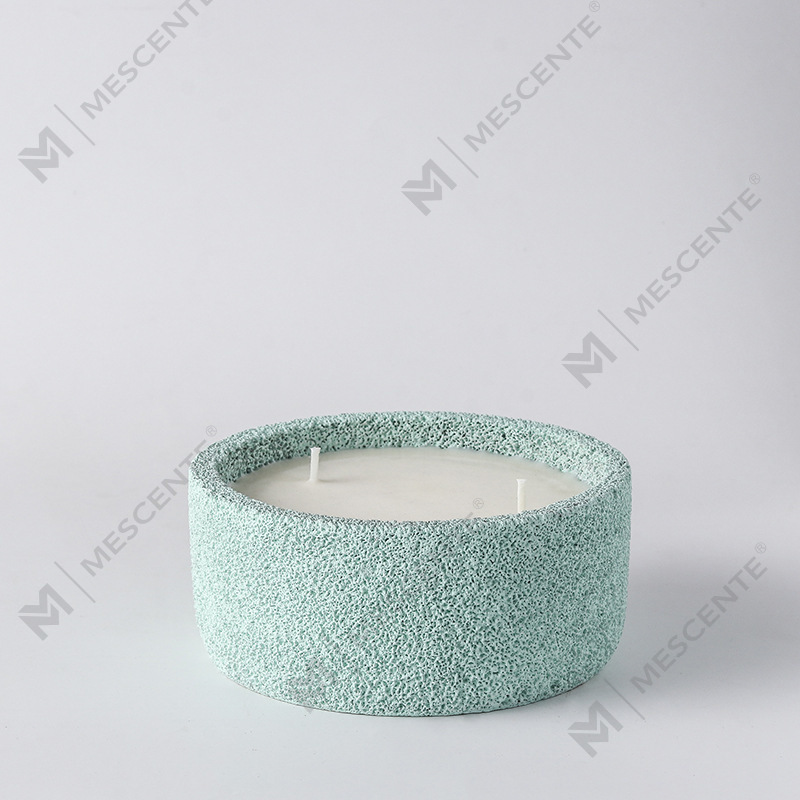 M&Scent luksuzne ručno izrađene svijeće s duhovnim stupom s logotipom, mirisno staklo s kristalima, svijeća s 3 fitilja