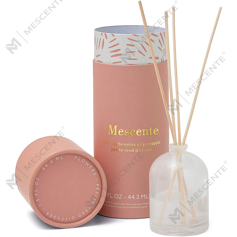 M&Scent luksuzna prilagođena velika staklena boca od ružičastog zlata s cvijetnim difuzorom privatne robne marke s poklon kutijom