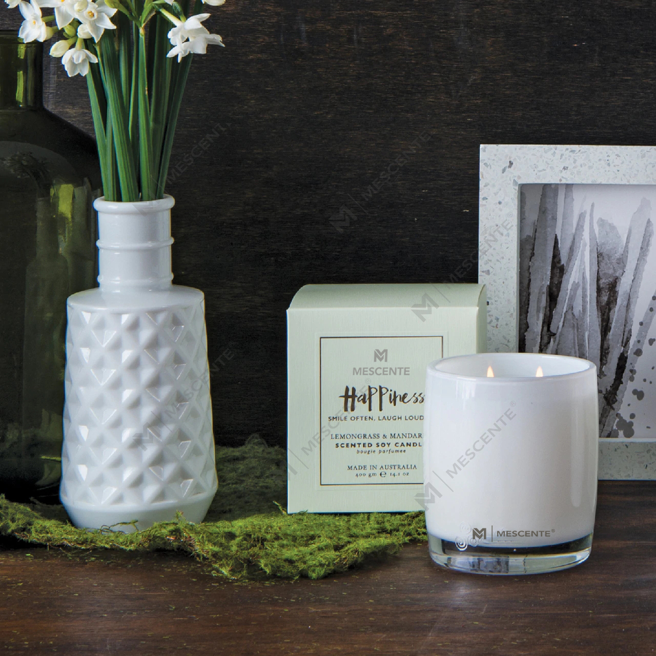 M&Scent velika staklena boca Home Essentials Aroma Reed Difuzor Poklon set sa štapićima od ratana