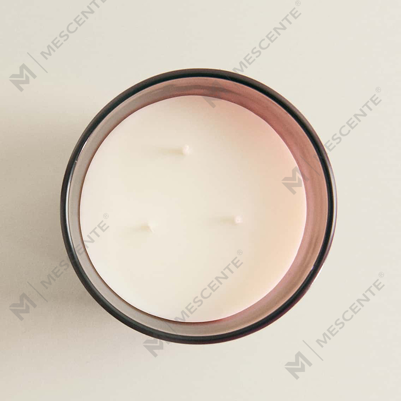 M&Scent luksuzne prilagođene sojine svijeće s 3 fitilja i drvenim poklopcem A29273-1