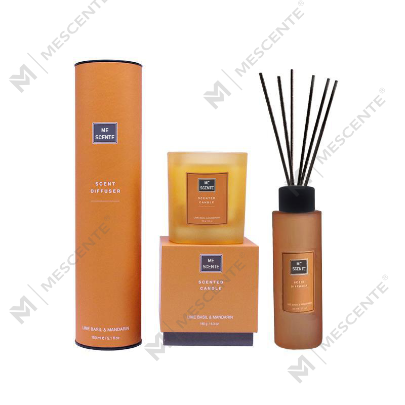 Poklon set mirisne trske za dom od 150 ml s mirisnom svijećom A99189