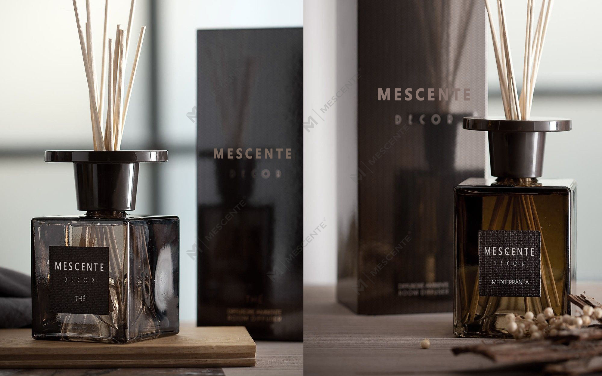 Mescente 2pk 120ml set difuzora s bijelim maslačkom, reed setovi difuzora privatne marke