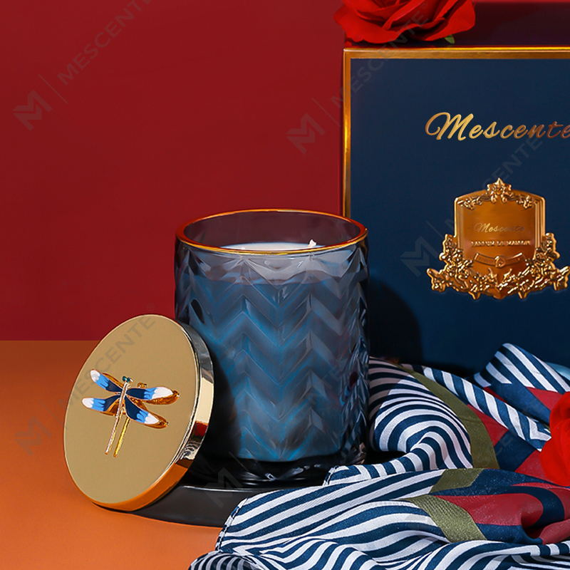 M&Scent Veleprodaja Custom Private Label spremnika Aromaterapija Mirisni miris Aroma sojine svijeće s kristalima