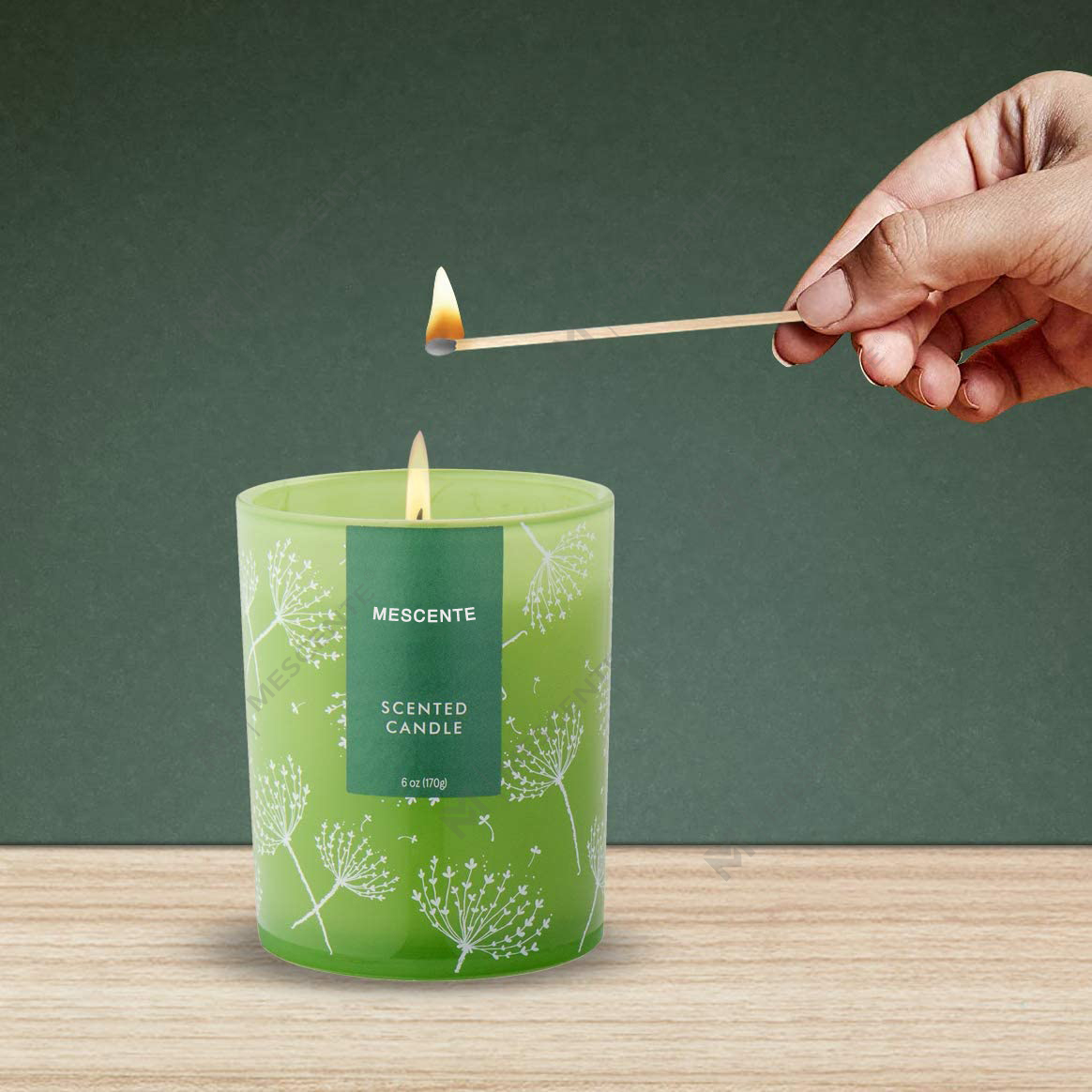 M&S miris Custom Shaped Logo Print Sample Aromatherapy Mirisne svijeće, mirisne svijeće sa suhim cvijećem
