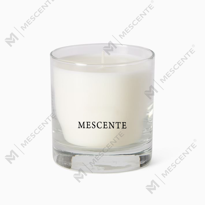 Prilagodite set mirisnih svijeća s poklopcem za kolač od suhog cvijeća Christmas White Barn
