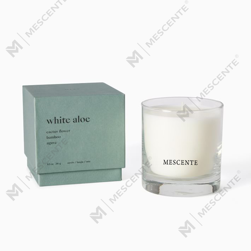Prilagodite set mirisnih svijeća s poklopcem za kolač od suhog cvijeća Christmas White Barn