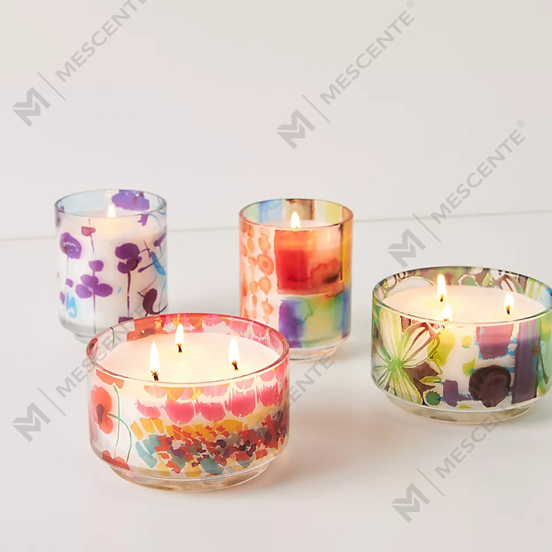 M&Scent Luksuzna prilagođena dekoracija Private Label 3 Wick A Sunday Painter Glass Crystal Mirisne svijeće od sojinog voska