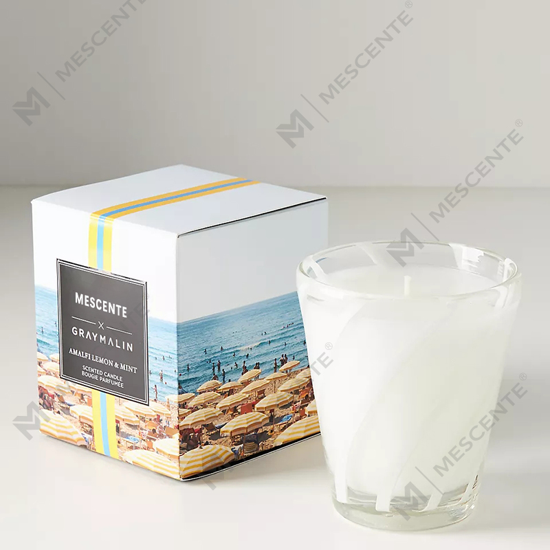 M&Scent luksuzne mirisne svijeće s bijelim sojinim voskom s personaliziranim logotipom
