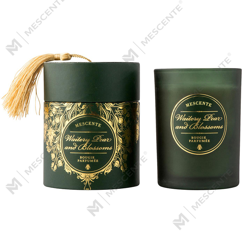 Luksuzne božićne bijele mirisne svijeće s personaliziranim logotipom M&Scent