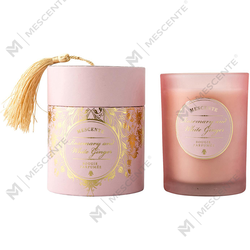 Luksuzne božićne bijele mirisne svijeće s personaliziranim logotipom M&Scent