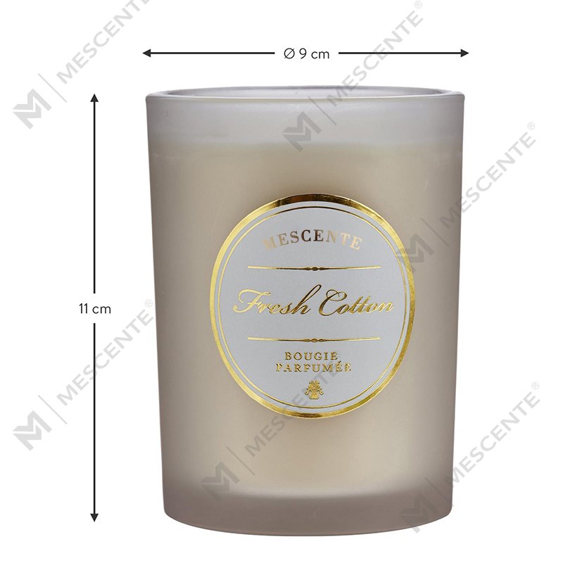 Luksuzne božićne bijele mirisne svijeće s personaliziranim logotipom M&Scent