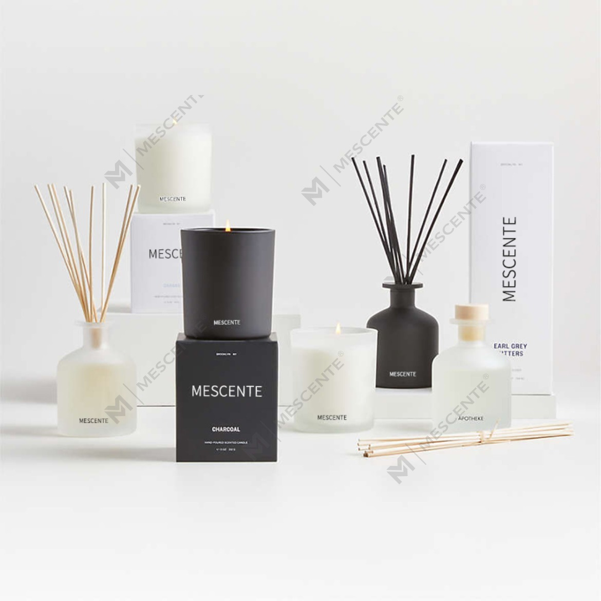 M&Scent luksuzna privatna robna marka ljubičaste boje aroma reed difuzor poklon set s kutijom