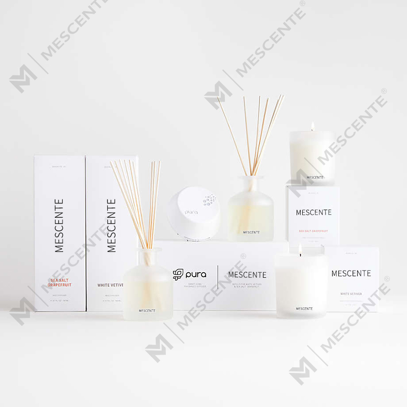 M&Scent luksuzna privatna robna marka ljubičaste boje aroma reed difuzor poklon set s kutijom