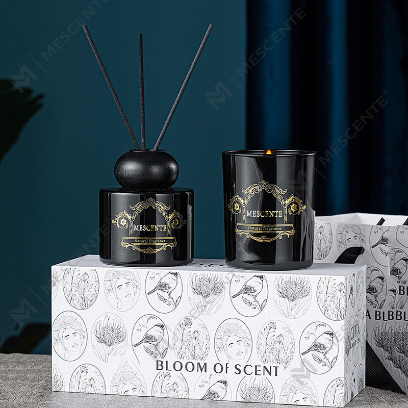M&Scent luksuzna svijeća privatne marke mirisna svijeća difuzor od trske s pakiranjem u kutiji